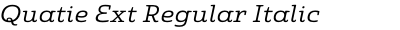 Quatie Ext Regular Italic